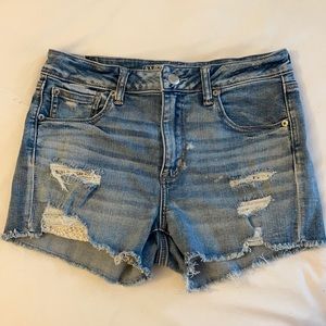 American Eagle Light Wash Shorts